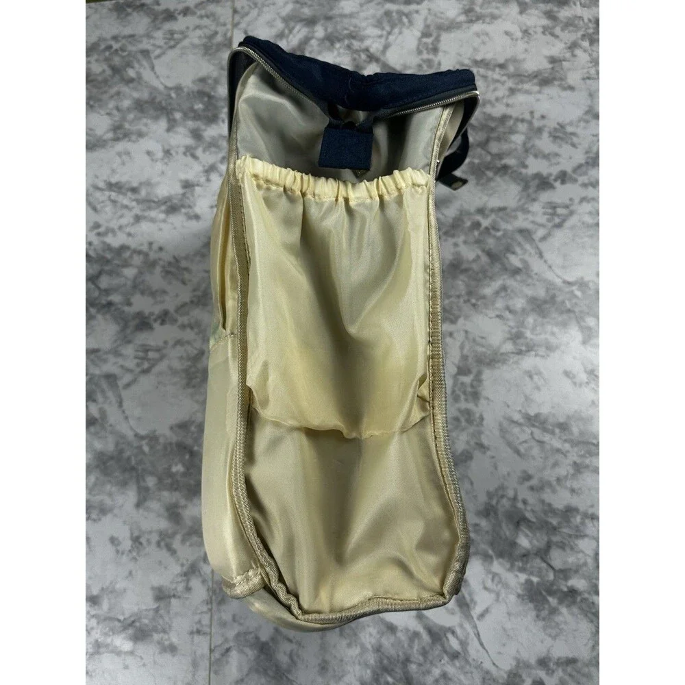 Land USA Mommy & Baby Diaper Bag Backpack Navy Blue Large Capacity Insulated
